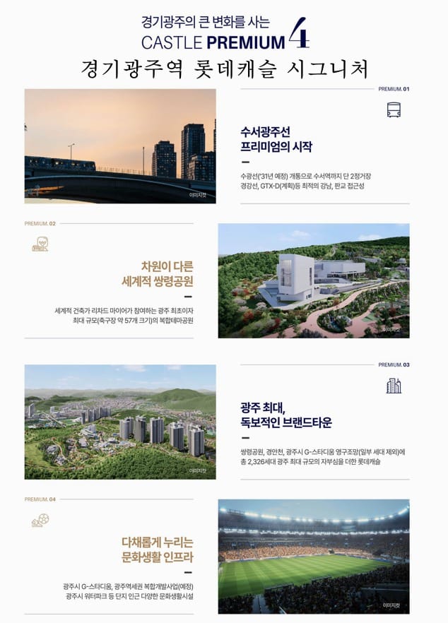 수서광주선, 쌍령공원, 롯데캐슬 브랜드타운, 문화생활 인프라 프리미엄 안내
