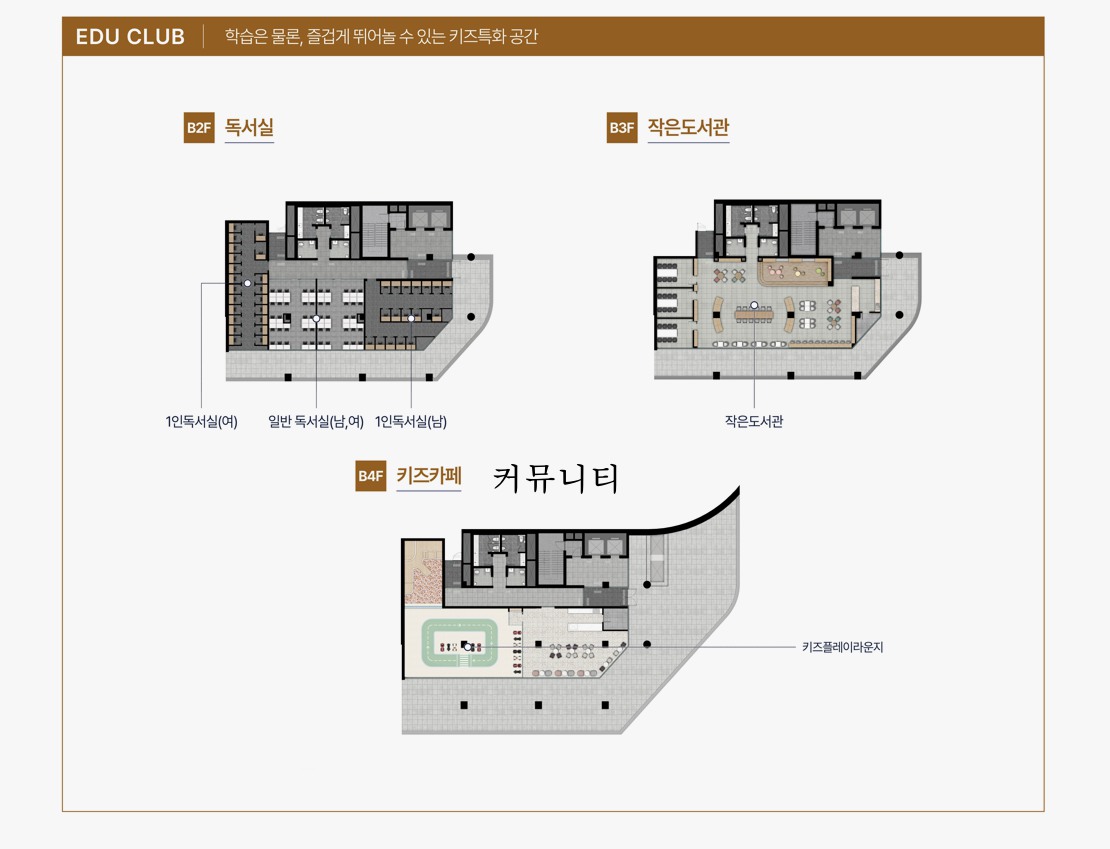경기광주역 롯데캐슬 시그니처 실내골프연습장 및 피트니스클럽 도면
